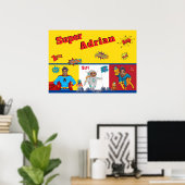 Kids Superhero Poster (Heimbüro)