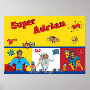 Kids Superhero Poster