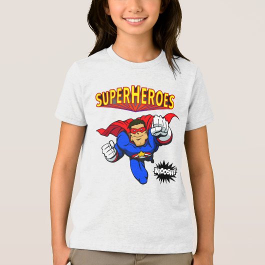 Kid's SUPERHEROES! T-Shirt Tri-Blend Shirt (Vorderseite)