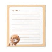 Kids Süße Tier Baby Lion Notizblock (Vorderseite)