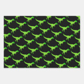 Kid's t-rex Dinosaurier Muster verpackt Papierblät Geschenkpapier Set (Vorderseite)