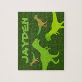 Kid's T-rex-Dinosaurier-Puzzle mit individuelle Na Puzzle (Vertikal)