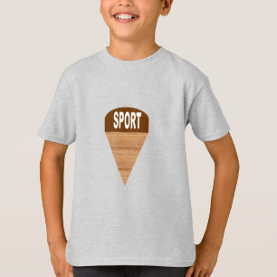 Kids T - Shirt Asche GLACE SPORT