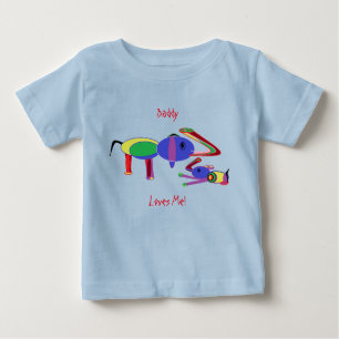 Kids T-Shirt Daddy luvs me (nur Front Design)