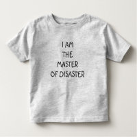 KID'S T-SHIRT-"ICH BIN DER "MASTER DES DESASTERS"