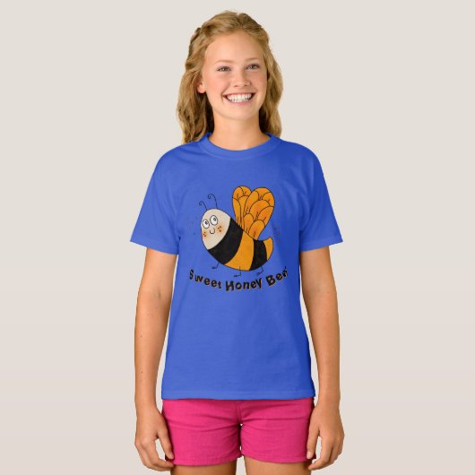 Kids T Shirt mit Bienengrafik (Vorne ganz)