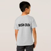 Kids T - Shirt mit "Cousin Crew" auf der Rückseite (Schwarz voll)