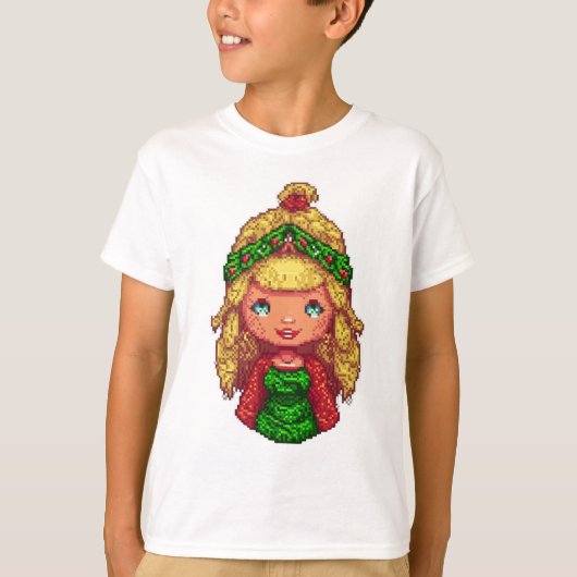 Kids T - Shirt Weihnachtsmädchen (Vorderseite)