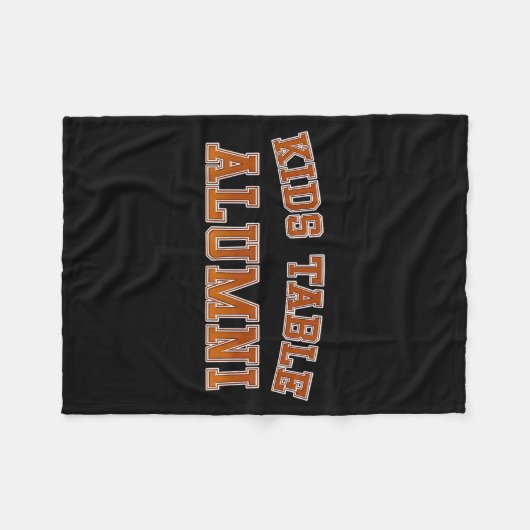 Kids Table Alumni Thanksgiving Fun Family Gatherin Fleecedecke (Vorderseite (Horizontal))