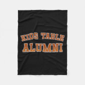 Kids Table Alumni Thanksgiving Fun Family Gatherin Fleecedecke (Vorderseite)