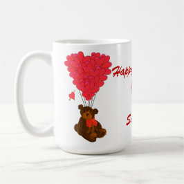 Kids teddy bear Valentines Tasse
