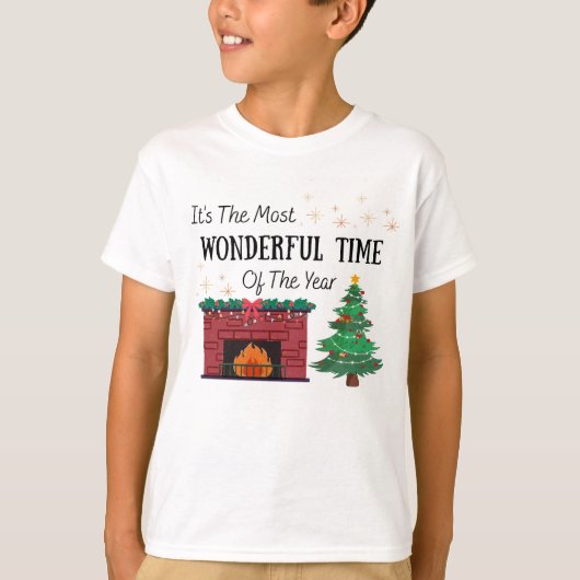 Kids The Most Wonderful Time of The Year T-Shirt (Vorderseite)