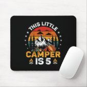 Kids This Little Camper Is 5 Year Old Camping 5th Mousepad (Mit Mouse)