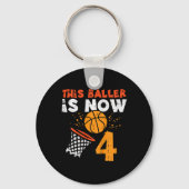 Kids This Ller Is Now 4 Sketll 4th Birthday Bday B Schlüsselanhänger (Vorderseite)