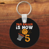 Kids This Ller Is Now 5 Sketll 5th Birthday Bday B Schlüsselanhänger (Vorderseite)