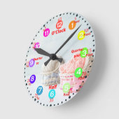 Kids Time Learning Round Clock Runde Wanduhr (Winkel)