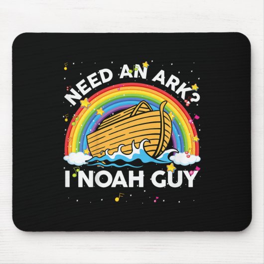 Kids Toddler Kid Need Ark I Noah Guy Christian Eas Mousepad (Vorne)