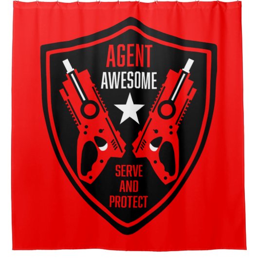 Kids Toy Dart Gun Battle Duschvorhang (Vorderseite)