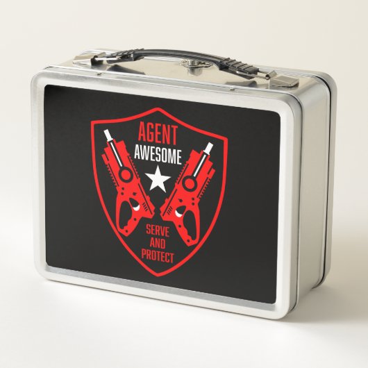 Kids Toy Dart Gun Battle Metall Brotdose (Rückseite)