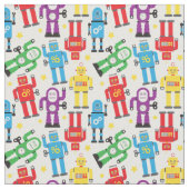 Kids Toy Roboter und Außerirdischen auf Weiß Stoff (Nahaufnahme)