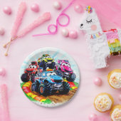 Kids Track Monster Truck Geburtstag Pappteller (Party)