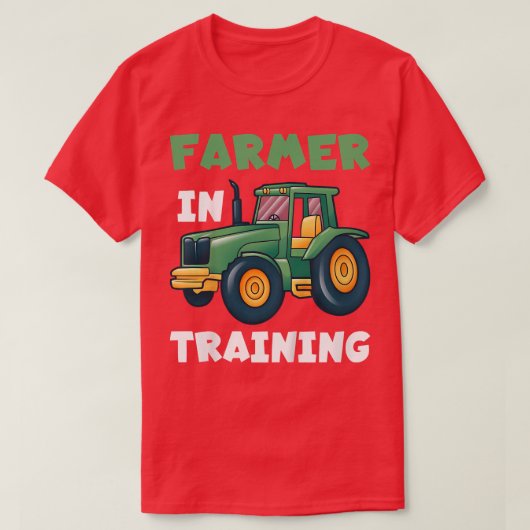 Kids Tractor Boy Future Bauer in der Ausbildung T-Shirt (Design vorne)