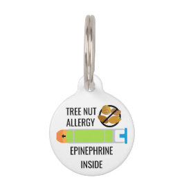 Kids Tree Nut Allergy Epinephrine Emergency Haustiermarke