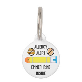 Kids Tree Nut Egg Allergie Warnhinweis Epinephrin Haustiermarke