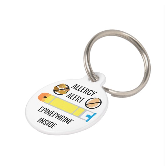 Kids Tree Nut Egg Allergie Warnhinweis Epinephrin Haustiermarke (Seite)