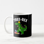 Kids Tree-rex Christmas Dinosaur T-rex Shirt Toddl Kaffeetasse (Links)