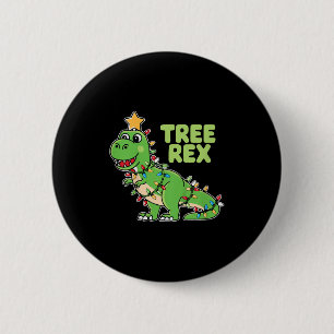 Kids Tree Rex Kids Christmas Dinosaurier Pub Button