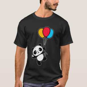 Kids Trendy Panda Animal Children Ballon Kinder Fl T-Shirt
