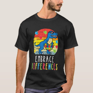 Kids Trex Dino Unterschiede Umarmen Kleinkind Jung T-Shirt