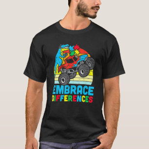 Kids Trex Monster Truck Unterschiede akzeptieren A T-Shirt