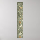 Kid's Tribal Safari Jungle Growth Chart ID1260 Poster (Vorne)