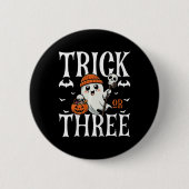 Kids Trick oder drei Halloween Spooky Pumpkin 3rd Button (Vorderseite)