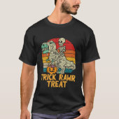 Kids Trick Rawr Treat Skeleton Trex Dino Toddler B T-Shirt (Vorderseite)