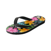 Kids Tropical Print Flip Flops Kinderbadesandalen (Schrägansicht)
