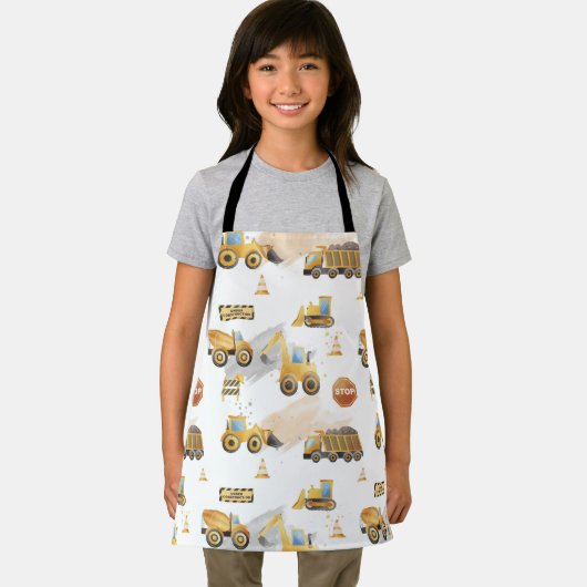 Kids Trucks Pattern Schürze (Insitu)