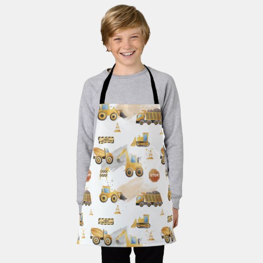 Kids Trucks Pattern Schürze (Getragen)