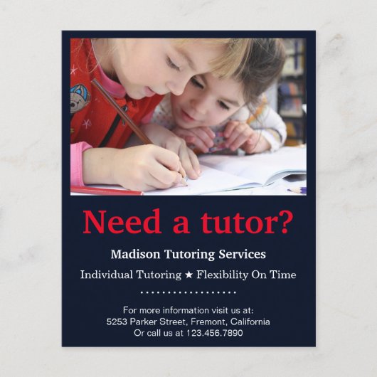 Kids Tutor Flyer (Vorderseite)