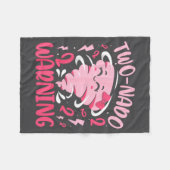 Kids Two-nado Warning 2nd Birthday Nk Tornado Birt Fleecedecke (Vorderseite (Horizontal))