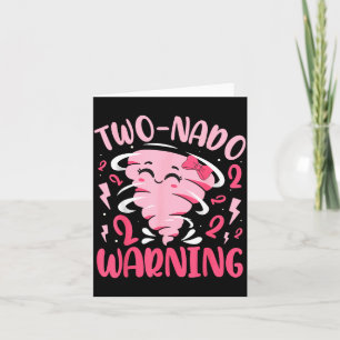 Kids Two-Nado-Warnung 2. Geburtstag Nk Tornado Geb Karte