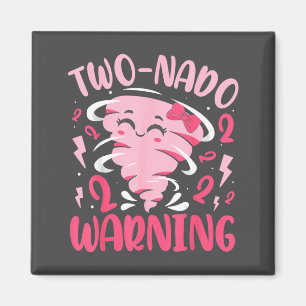 Kids Two-nado Warnung 2. Geburtstag Nk Tornado Geb Magnet
