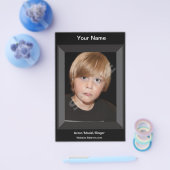 Kids two Sided Model Head-shot Comp/Zed Card Flyer (Einzeln)