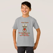 Kids Ugly Christmas Vermisst Teeth Rentier T-Shirt (Vorne ganz)