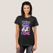 Kids Unicorn Teacher Students 4th Grade Back To S T-Shirt (Vorne ganz)