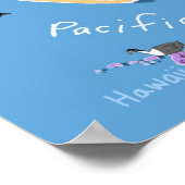 Kids US Map Poster (Ecke)