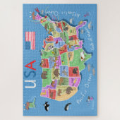Kids US Map Puzzle (Vertikal)