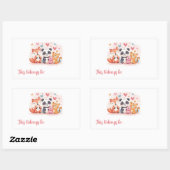 Kids Valentine Gift Labels | Cute Animal Stickers (Blatt)